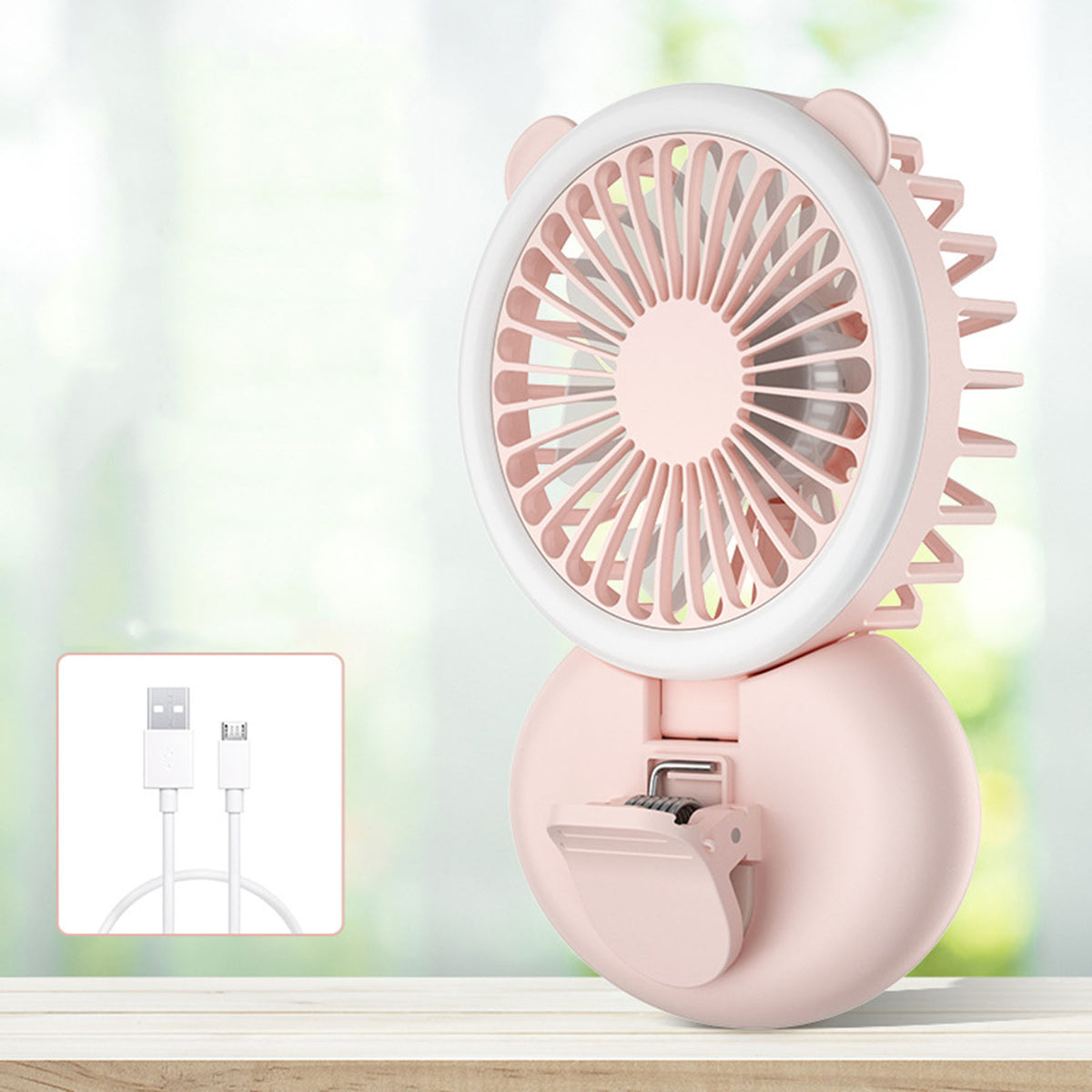 Necklace Fans Portable Neck Hanging Fan Mini Fan Handheld Hand Foldable Fan Desktop Fan Spray Fan