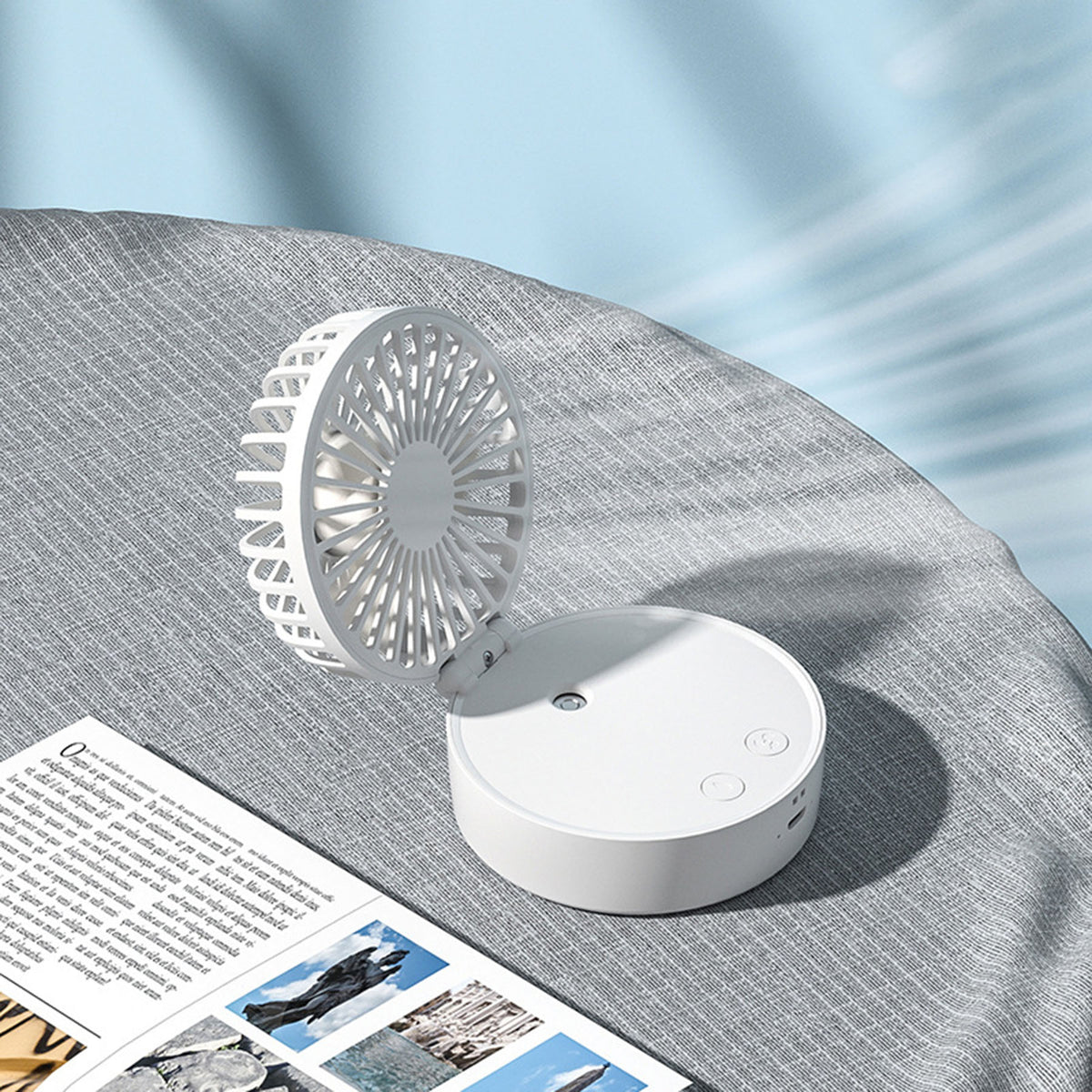 Necklace Fans Portable Neck Hanging Fan Mini Fan Handheld Hand Foldable Fan Desktop Fan Spray Fan