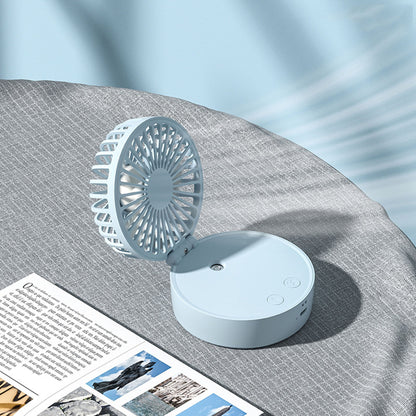 Necklace Fans Portable Neck Hanging Fan Mini Fan Handheld Hand Foldable Fan Desktop Fan Spray Fan