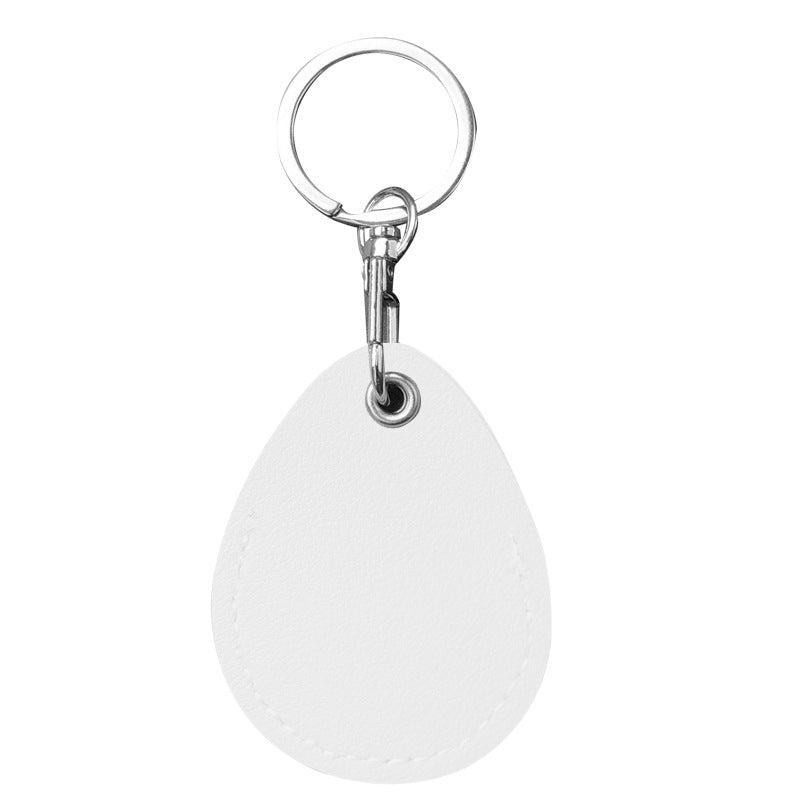 Small Waterdrop PU Keytag Case PU Card Case Card Holder Access Control Card Sleeve