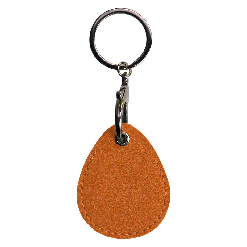 Small Waterdrop PU Keytag Case PU Card Case Card Holder Access Control Card Sleeve