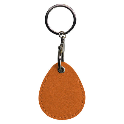 Small Waterdrop PU Keytag Case PU Card Case Card Holder Access Control Card Sleeve