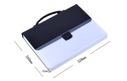 Portable 12 Pockets Expanding File Folder Accordion Document Organizer Letter A4 Paper Size Storage