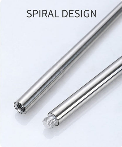304 Stainless Steel Folding Cutlery Set 2 pieces