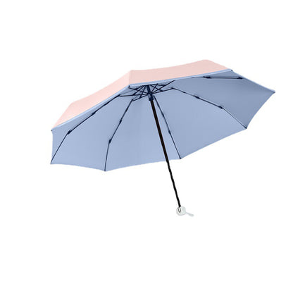 5 Fold Travel Lightweight Protable Pocket Mini Capsule Umbrella Manual Open 8 Panels Umbrella
