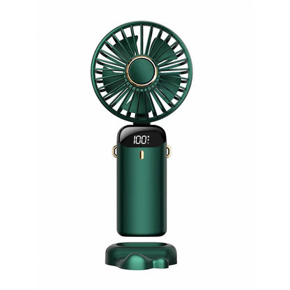 Mini Handheld Fan, Portable Personal Fan Hanging Neck Fan W/5 Speed Adjustable Fan