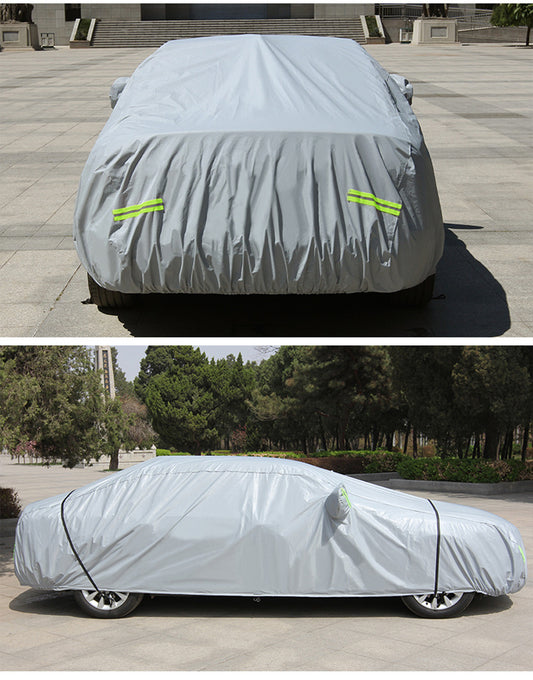 PEVA Size #3S Silver Weatherproof Car Cover