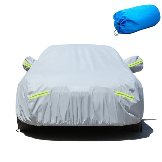 PEVA Size #YL Silver Weatherproof Car Cover