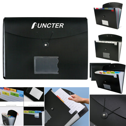 File Organizer13 Pocket Expanding File Folder with Labels, Plastic Expandable File Folder