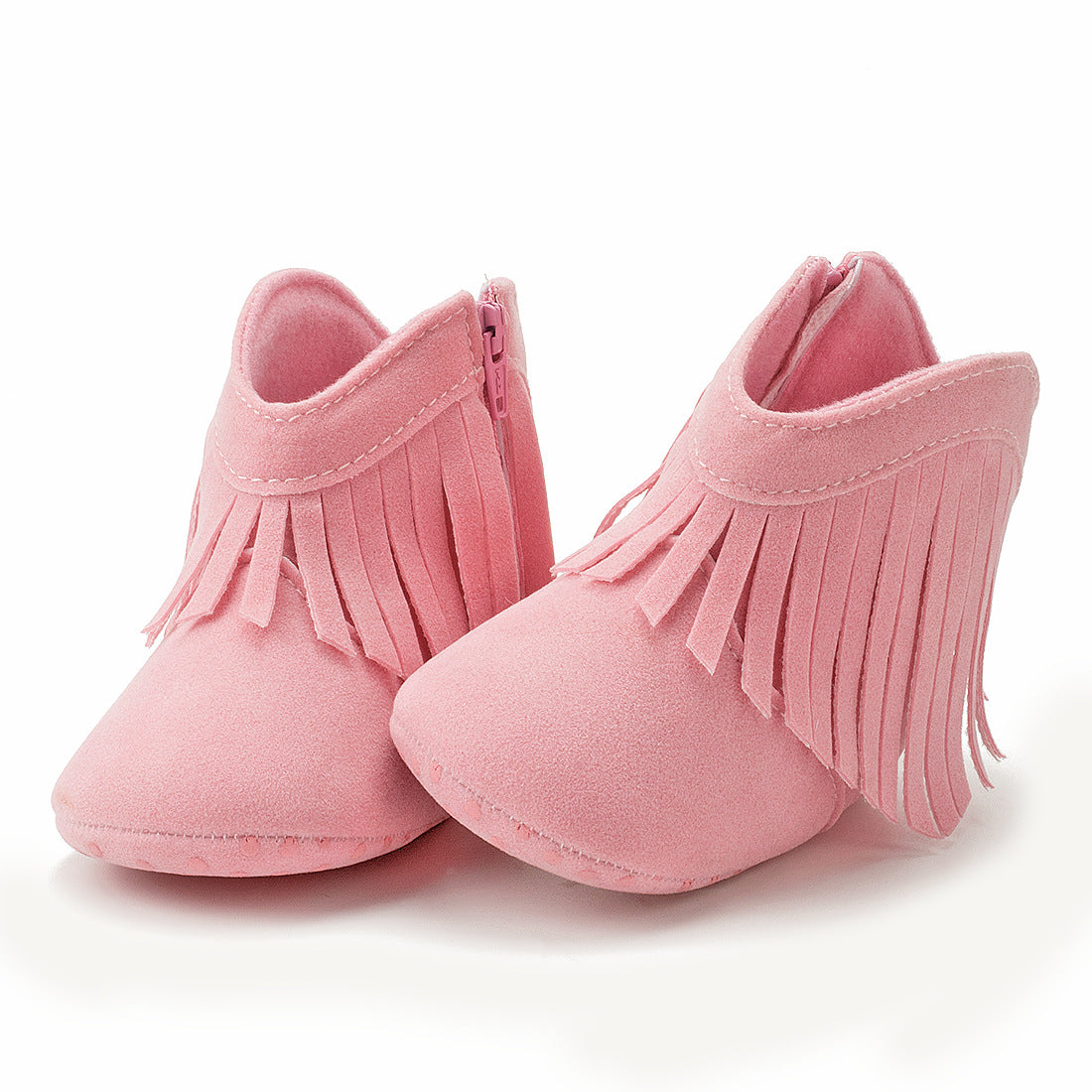 Cotton Baby Booties With Gripper Soles (6-12m)