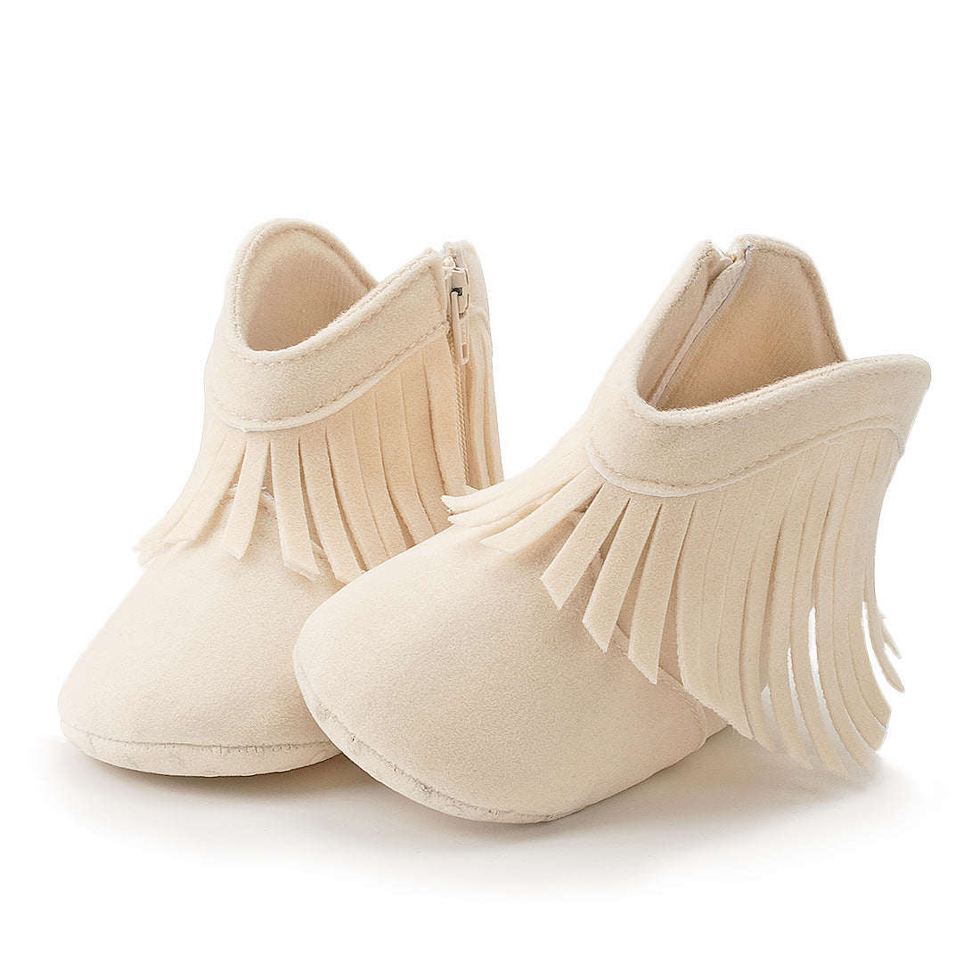 Cotton Baby Booties With Gripper Soles (6-12m)