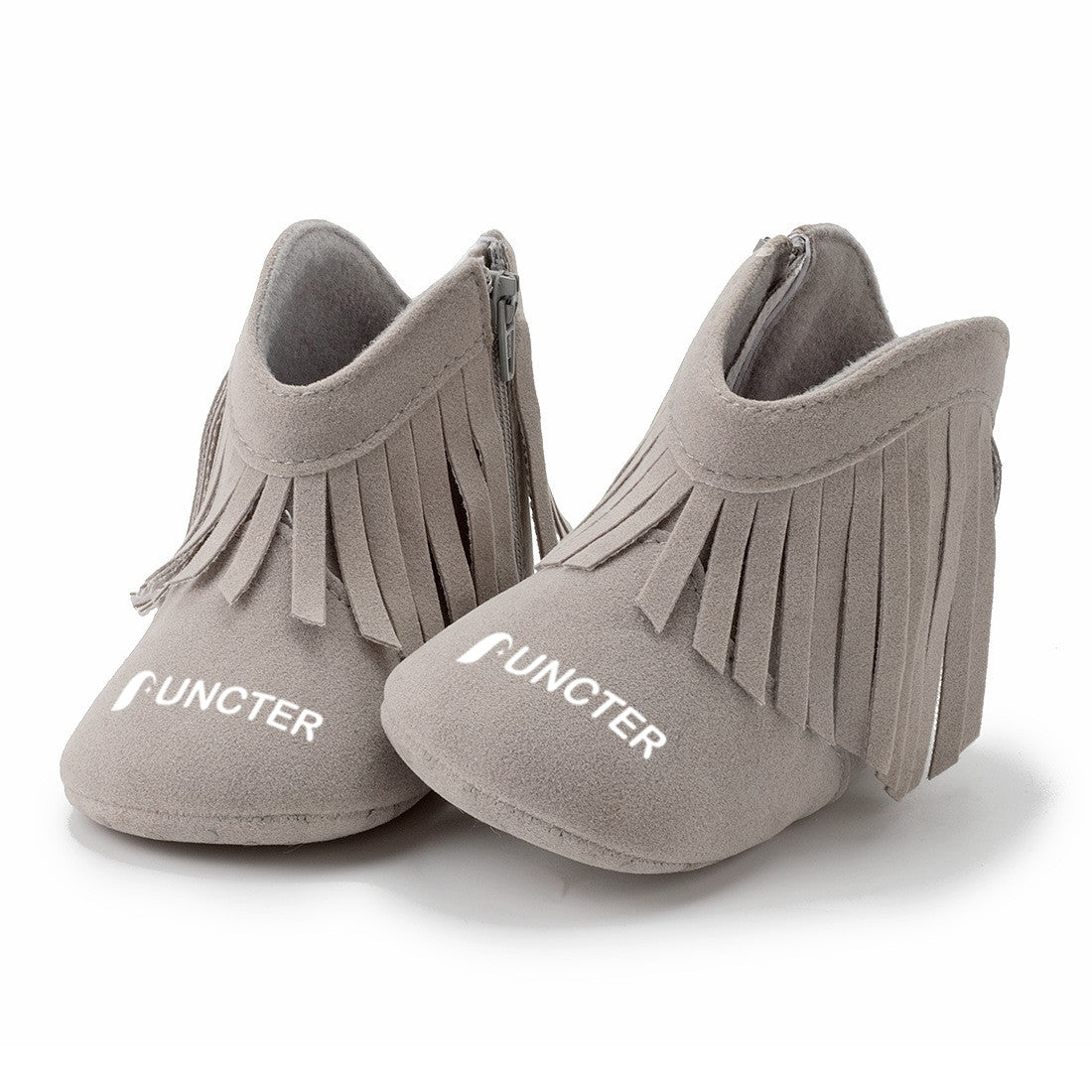 Cotton Baby Booties With Gripper Soles (12-18m)