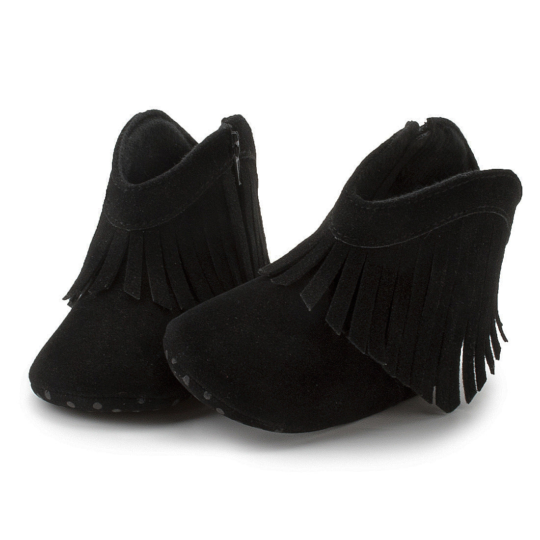 Cotton Baby Booties With Gripper Soles (12-18m)