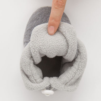 Cotton Baby Booties With Gripper Soles (6-12m)