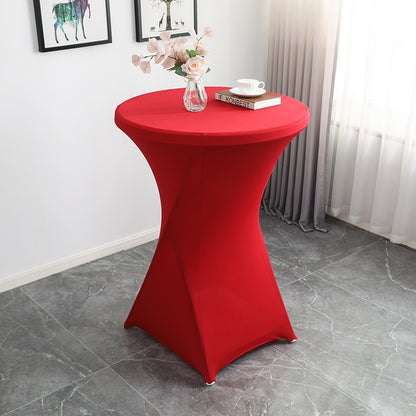 23 x 43" Spandex Cocktail Table Cover, Custom Printed Table Cover With Leg