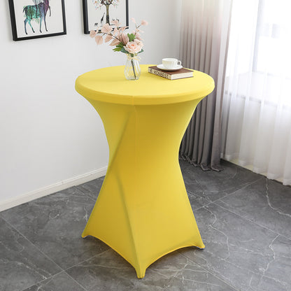 23 x 43" Spandex Cocktail Table Cover, Custom Printed Table Cover With Leg