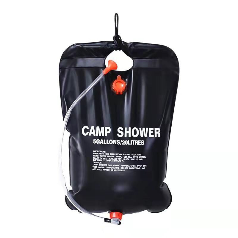 20L Outdoor Camping Shower Bag with Hose and On-Off Switchable Shower