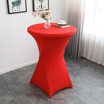 23 x 43" Spandex Cocktail Table Cover, Custom Printed Table Cover With Leg