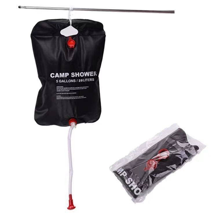 20L Outdoor Camping Shower Bag with Hose and On-Off Switchable Shower