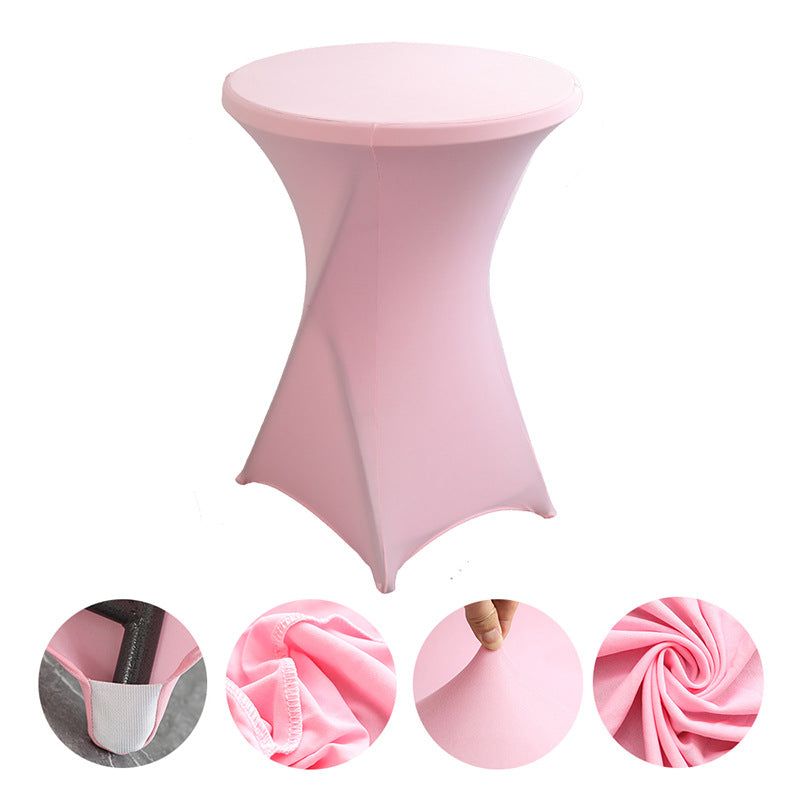 23 x 43" Spandex Cocktail Table Cover, Custom Printed Table Cover With Leg