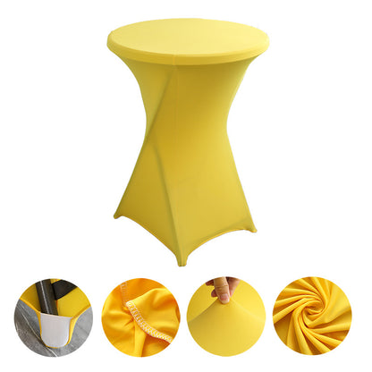 23 x 43" Spandex Cocktail Table Cover, Custom Printed Table Cover With Leg