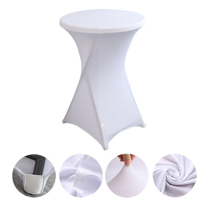 23 x 43" Spandex Cocktail Table Cover, Custom Printed Table Cover With Leg