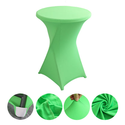 23 x 43" Spandex Cocktail Table Cover, Custom Printed Table Cover With Leg