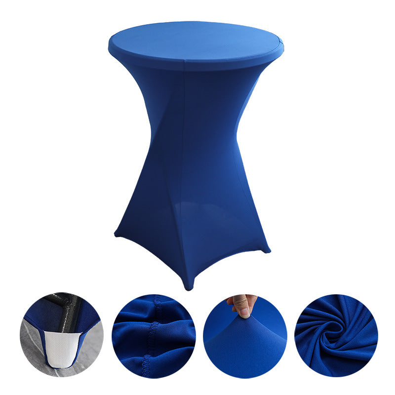 23 x 43" Spandex Cocktail Table Cover, Custom Printed Table Cover With Leg