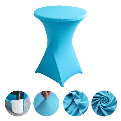 23 x 43" Spandex Cocktail Table Cover, Custom Printed Table Cover With Leg