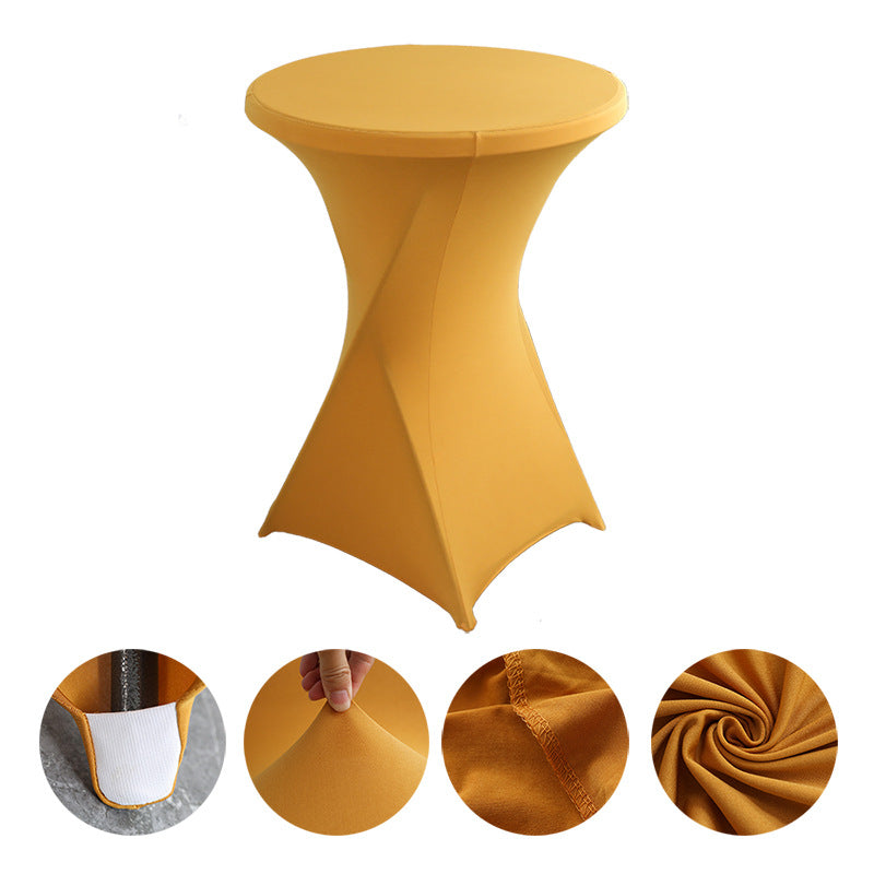23 x 43" Spandex Cocktail Table Cover, Custom Printed Table Cover With Leg