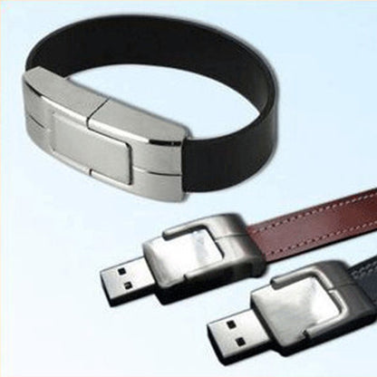 Leather Wristband USB Flash Drive Bracelet 8 GB