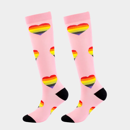 Custom Knitted Knee High Socks Unisex Socks With Full Customization
