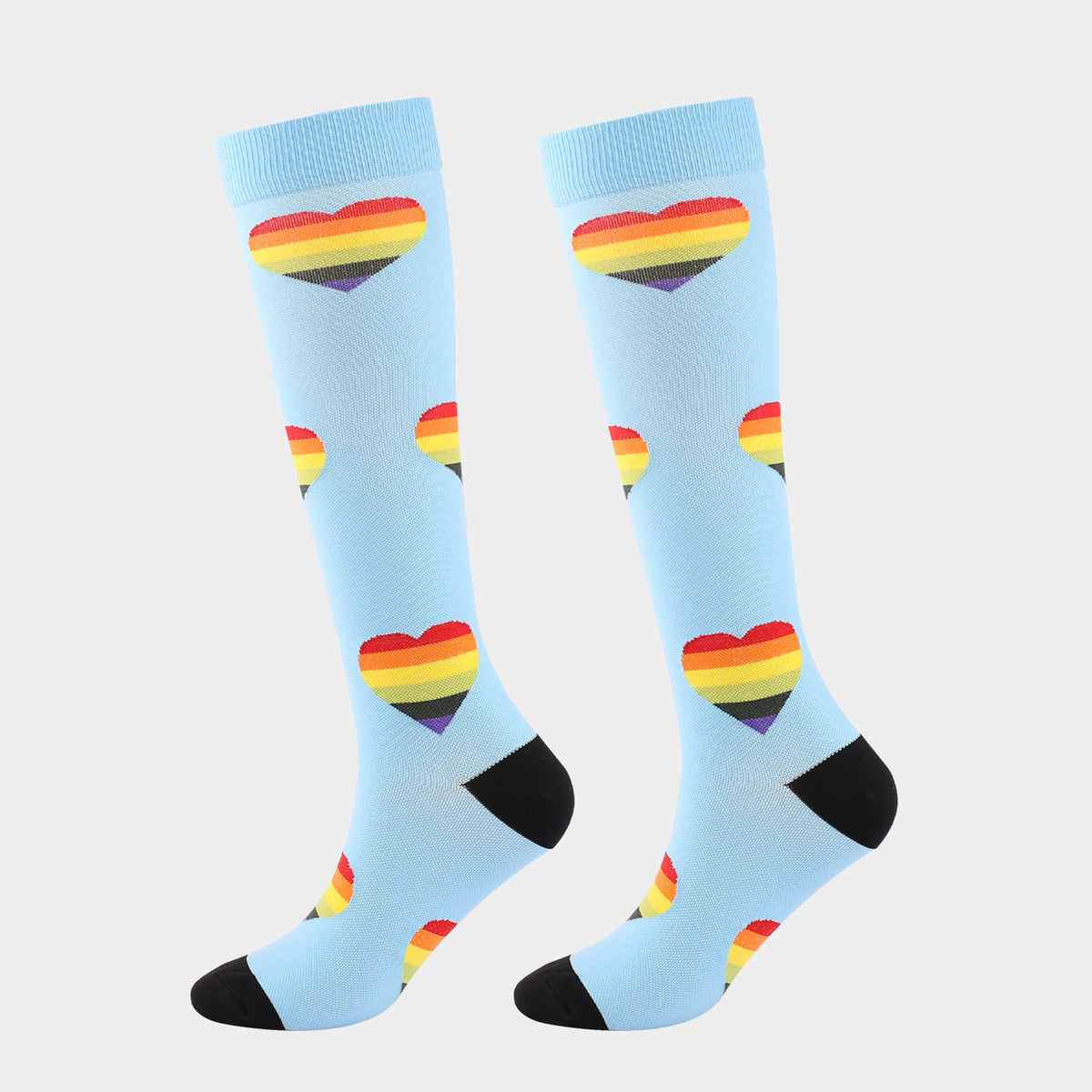 Custom Knitted Knee High Socks Unisex Socks With Full Customization