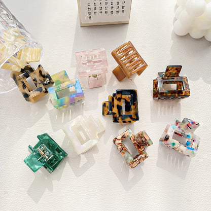 Hair Clips for Women Small Neutral Rectangle Hair Clips ( Small )
