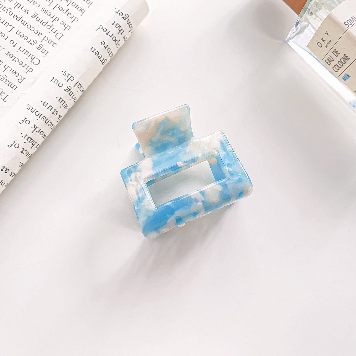 2" Rectangle Hair Clips Colorful Hair Claw Classic Clamp for Women Girls