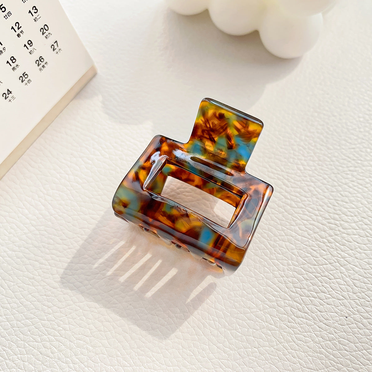 Hair Clips for Women Small Neutral Rectangle Hair Clips ( Small )