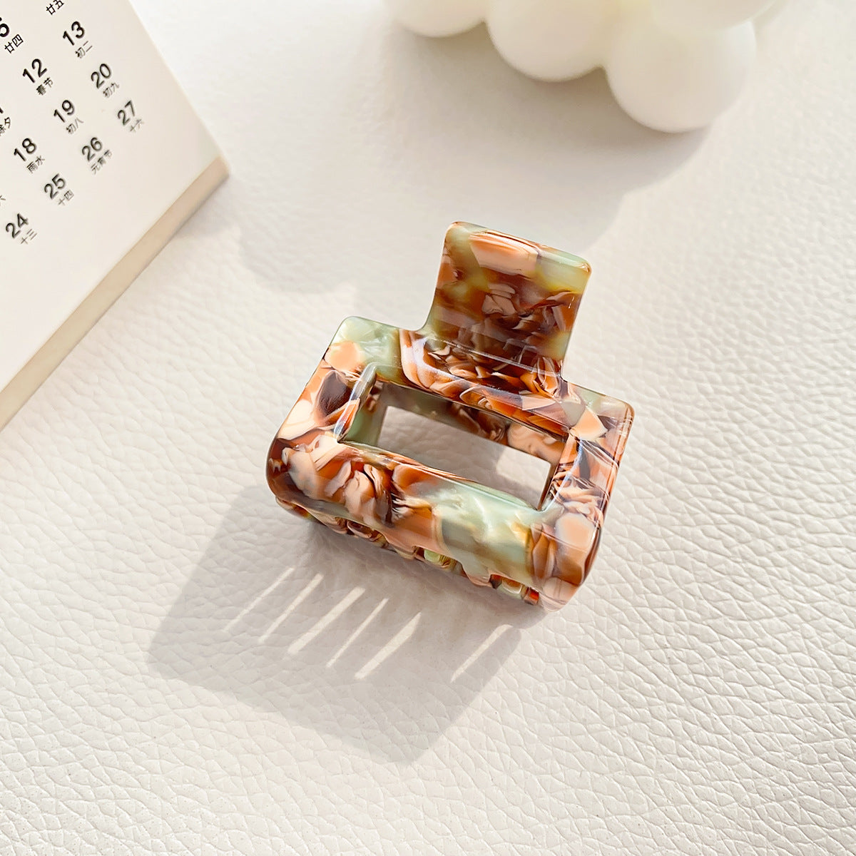 Hair Clips for Women Small Neutral Rectangle Hair Clips ( Small )