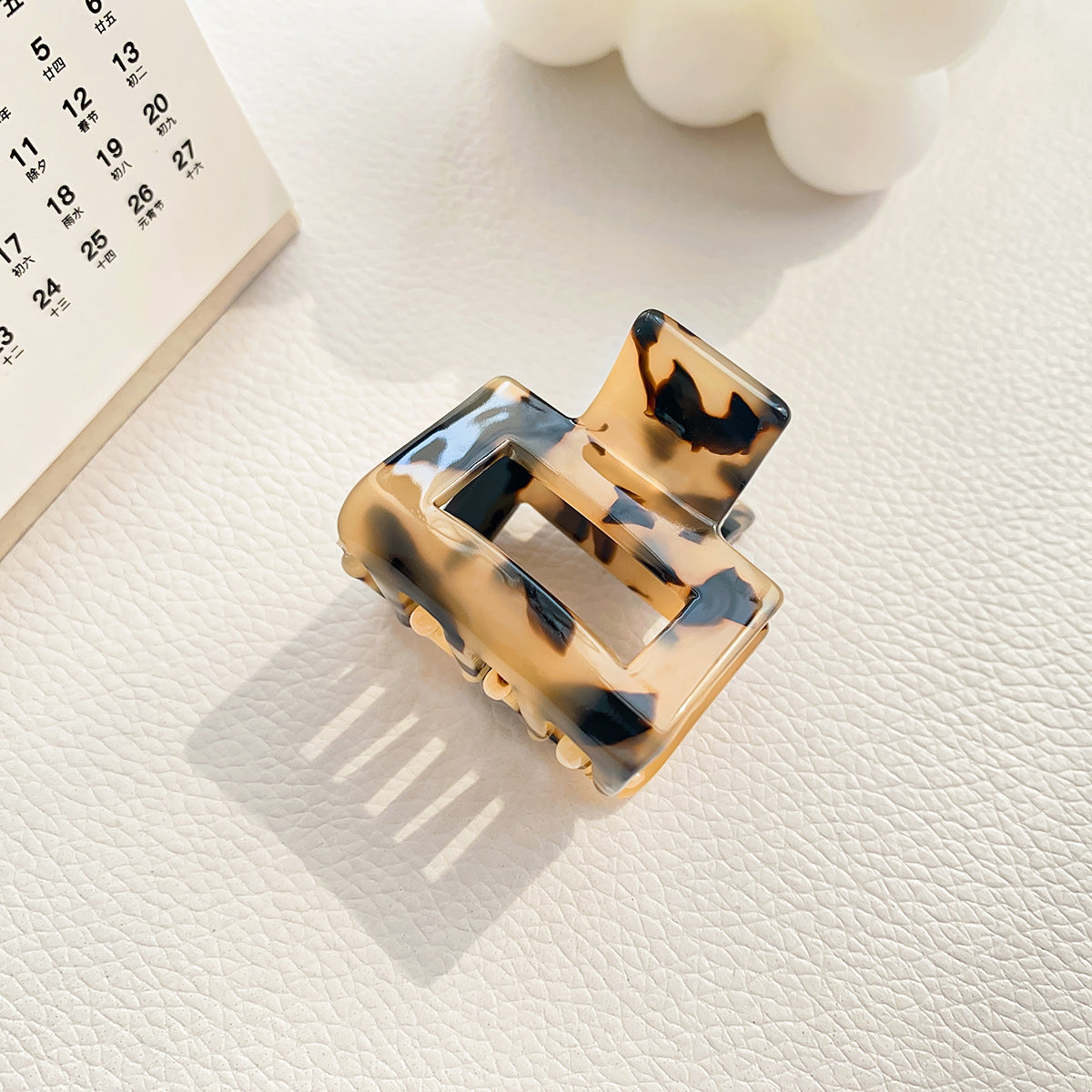 Hair Clips for Women Small Neutral Rectangle Hair Clips ( Small )