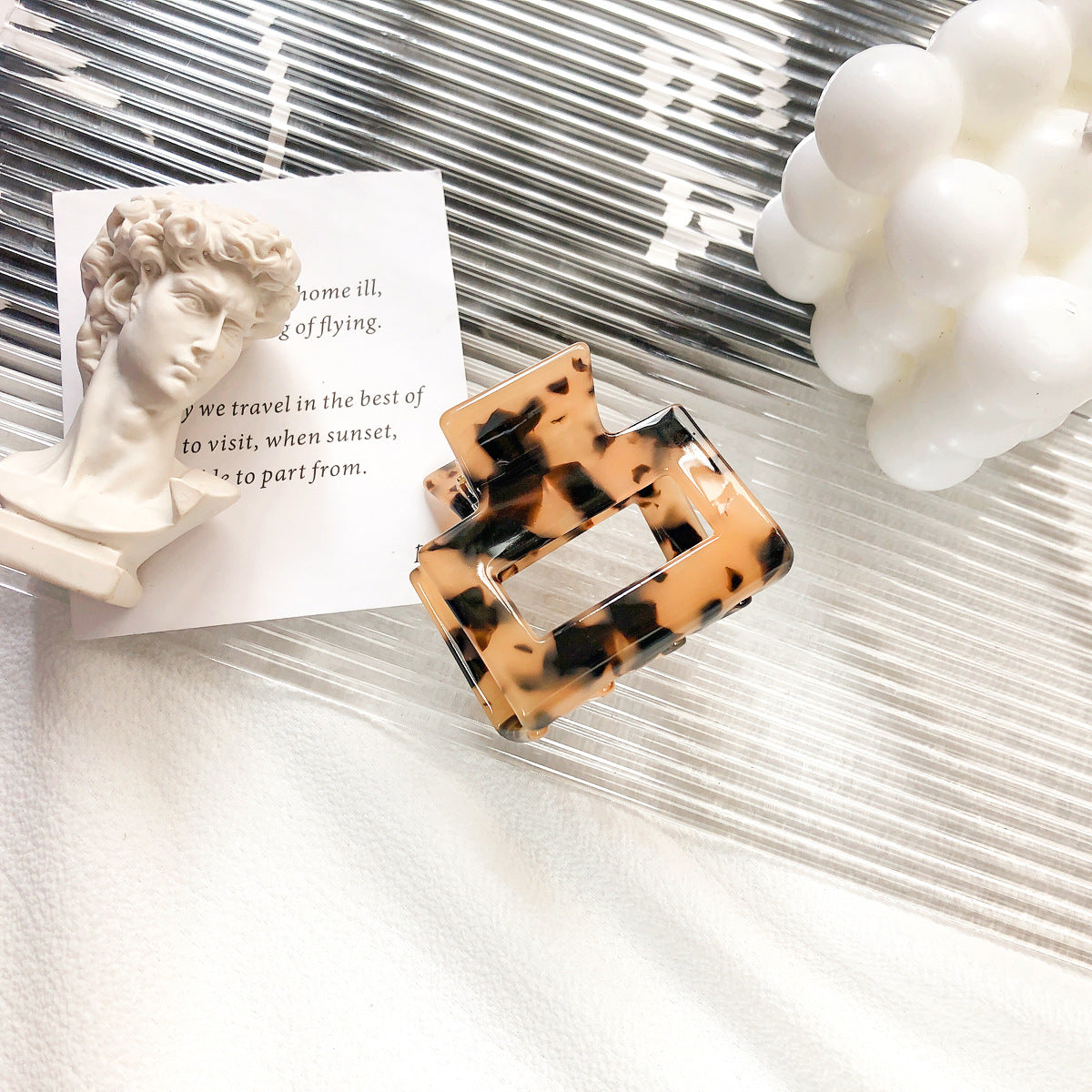 2" Rectangle Hair Clips Colorful Hair Claw Classic Clamp for Women Girls