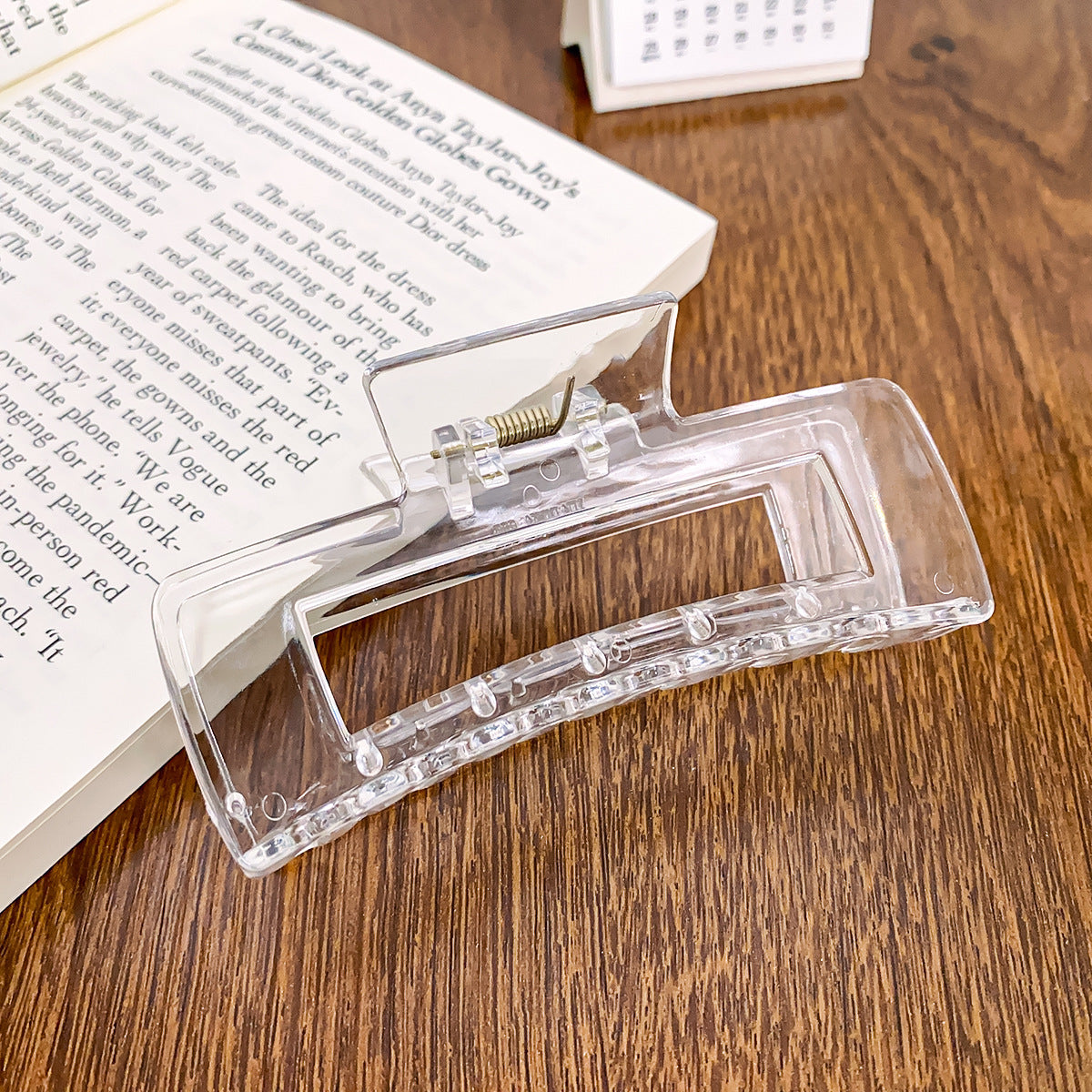 Hair Clips for Women Large Neutral Rectangle Hair Clips (Large)