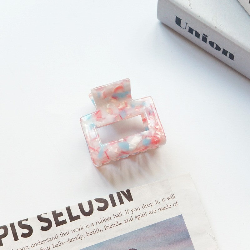 2" Rectangle Hair Clips Colorful Hair Claw Classic Clamp for Women Girls