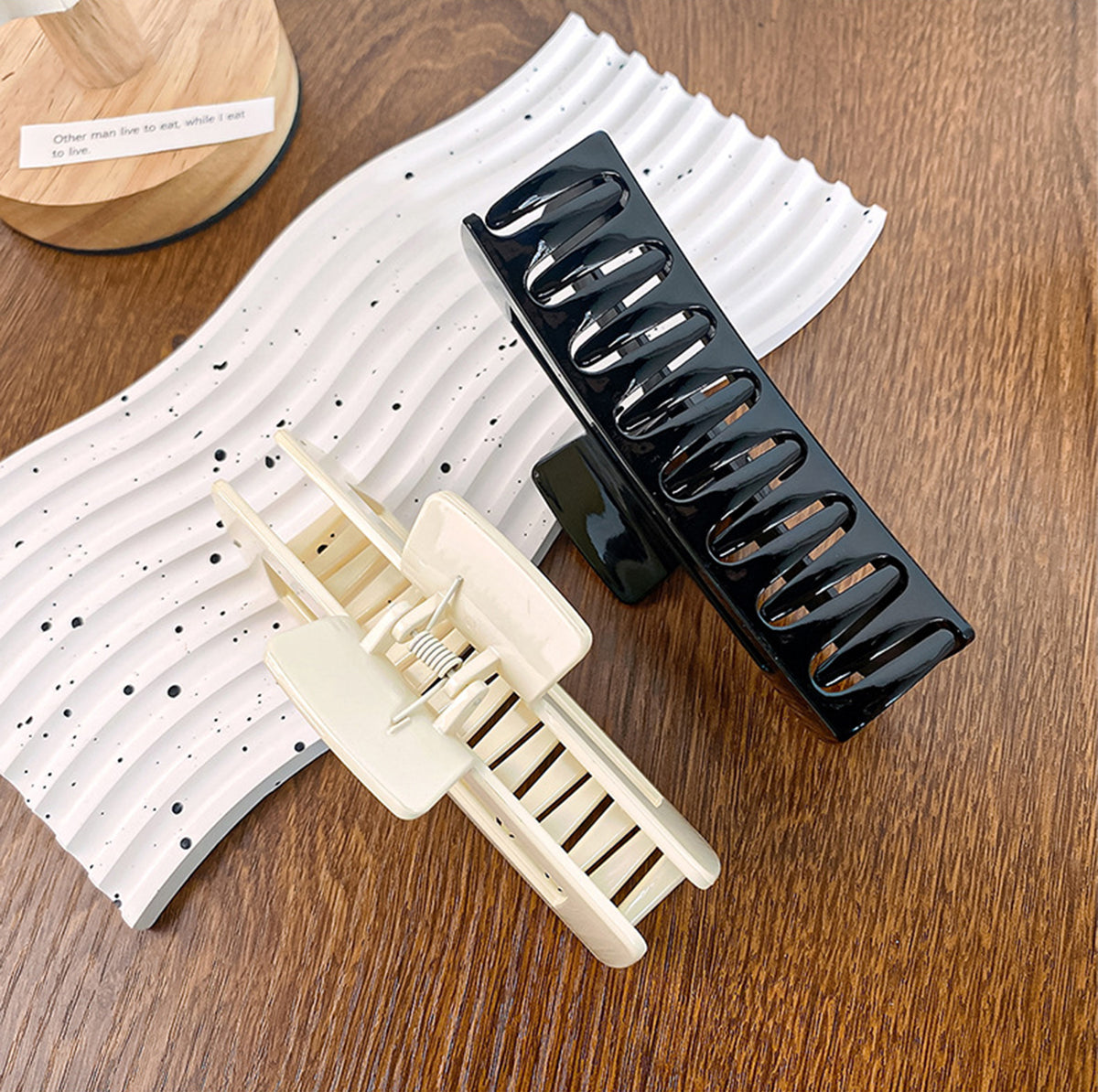Hair Clips for Women Large Neutral Rectangle Hair Clips (X-Large)