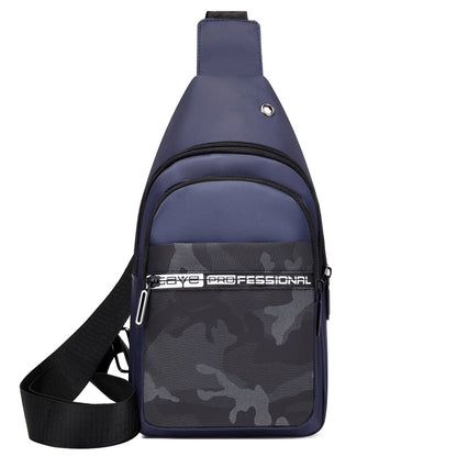 Men's Nylon Sling Bag Chest Shoulder Backpack Crossbody Bag