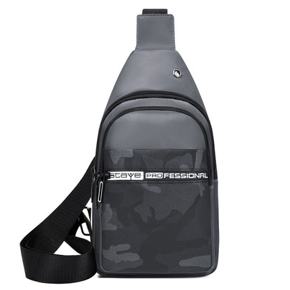 Men's Nylon Sling Bag Chest Shoulder Backpack Crossbody Bag