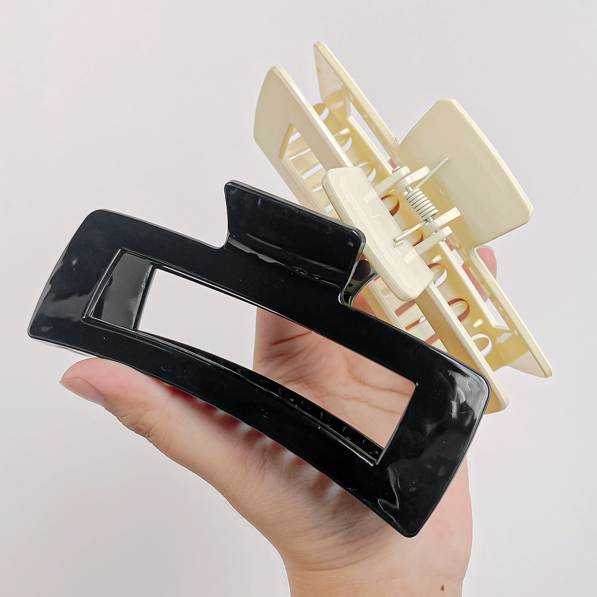 Hair Clips for Women Large Neutral Rectangle Hair Clips (X-Large)