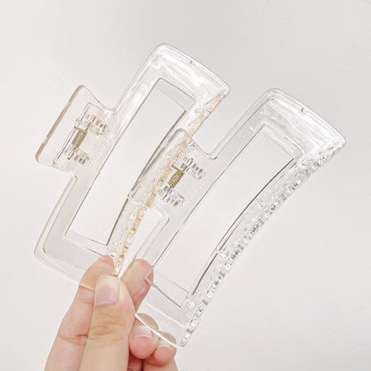 Hair Clips for Women Large Neutral Rectangle Hair Clips (X-Large)