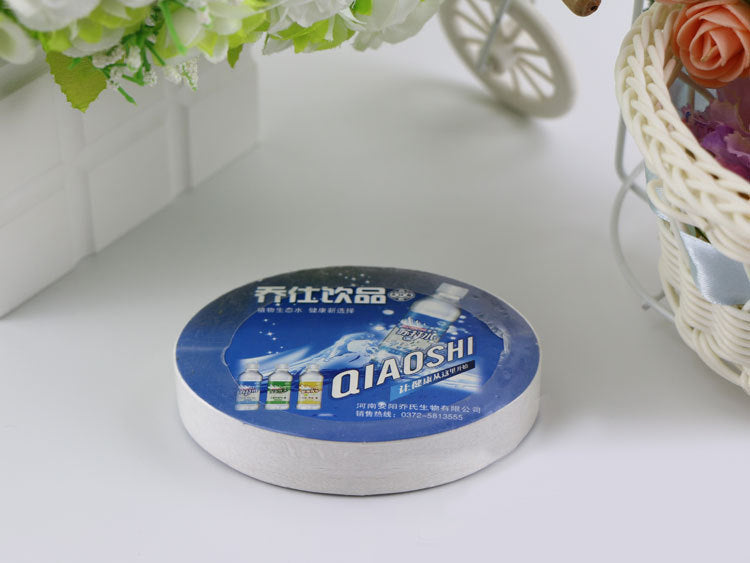 11.82 x 11.82" Round Shaped Compressed Towel