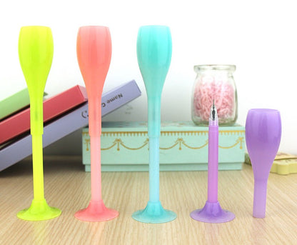 Jell Color Wine Cup Ballpoint Pen Gel Pen