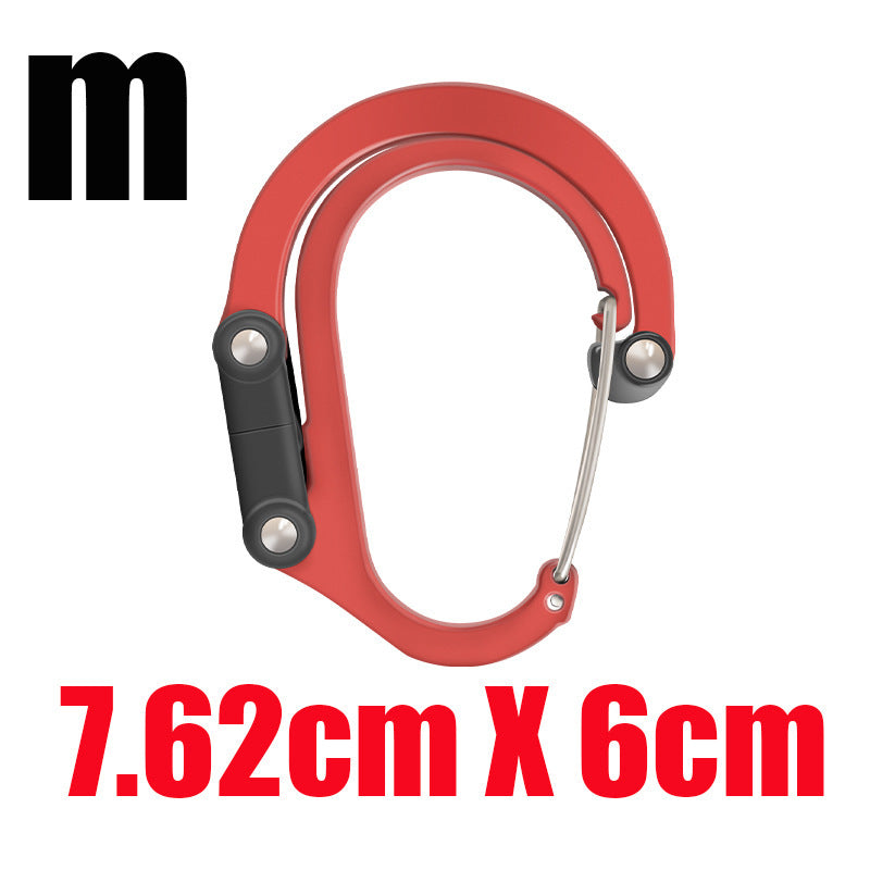 #L High Quality Aluminum Alloy D Shape Easily Hanging Mountaineering Buckle Carabiner