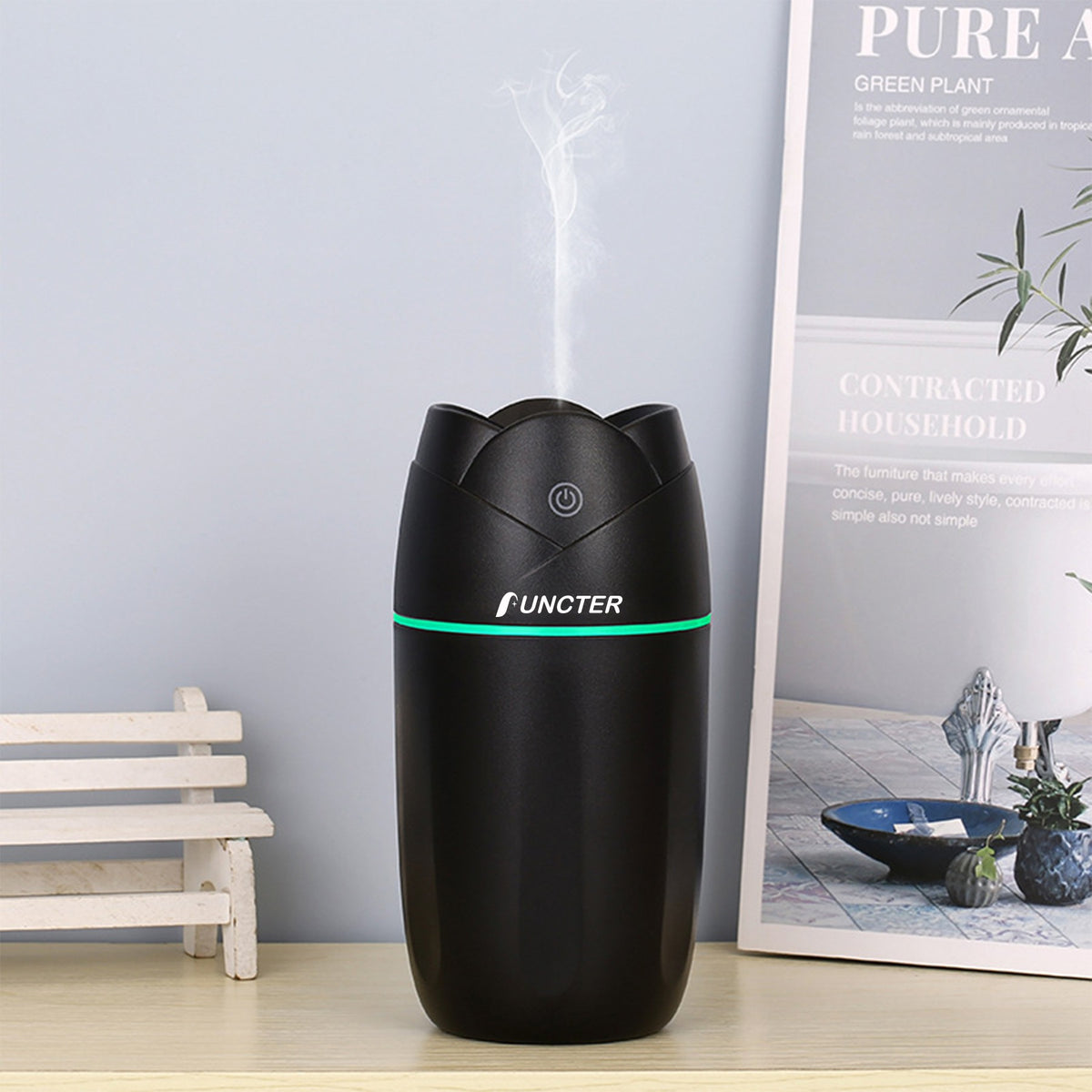 300ml USB Cool Mist Humidifier With Colorful Lights